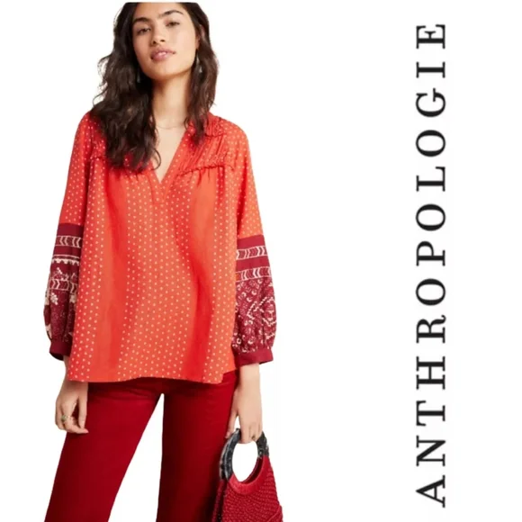 NWT, Anthropologie Vineet Bahl Nora Embroidered Tunic - Picture 9 of 16